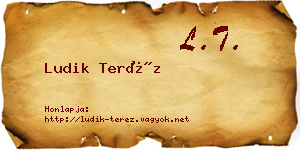 Ludik Teréz névjegykártya